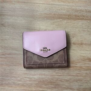 Coach Pink and Brown Women's Wallet